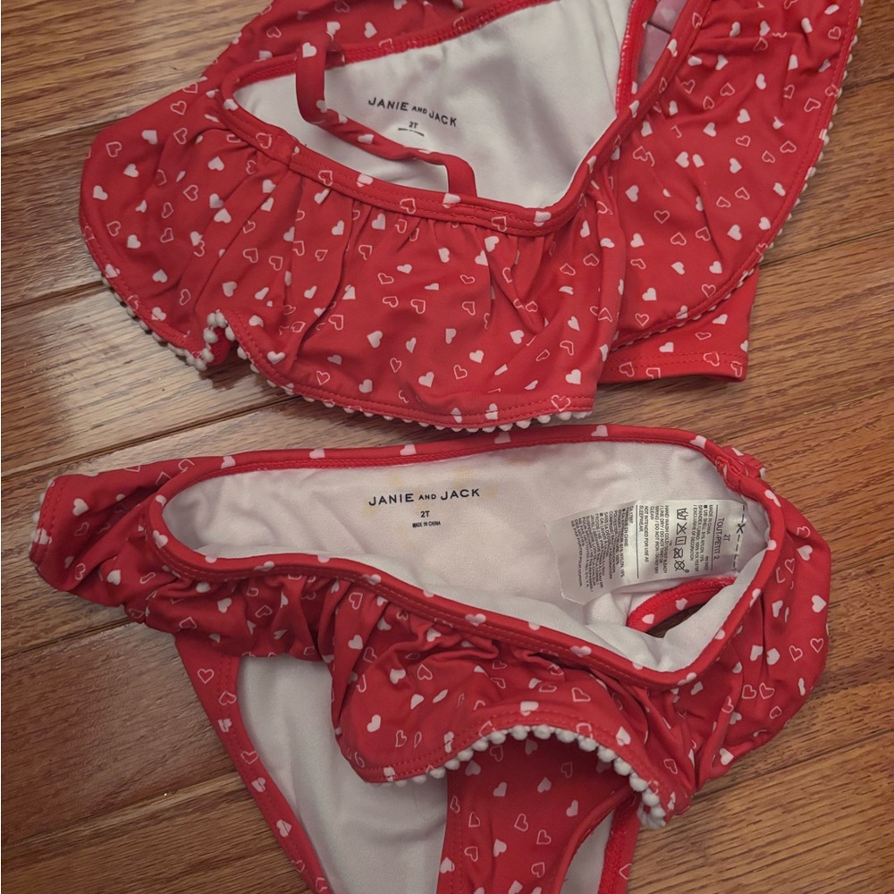 Janie and Jack Red Heart Diaper Cover